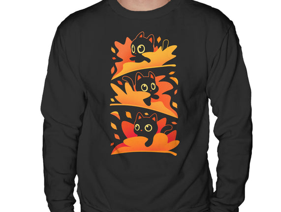 Flying Autumn Kittens