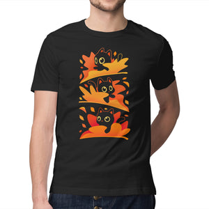 Flying Autumn Kittens