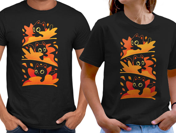 Flying Autumn Kittens