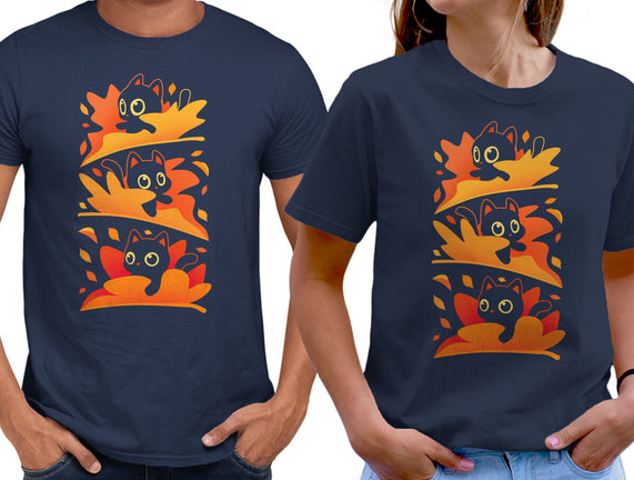 Flying Autumn Kittens