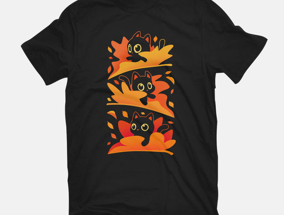 Flying Autumn Kittens