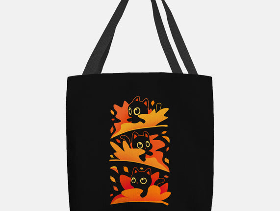 Flying Autumn Kittens