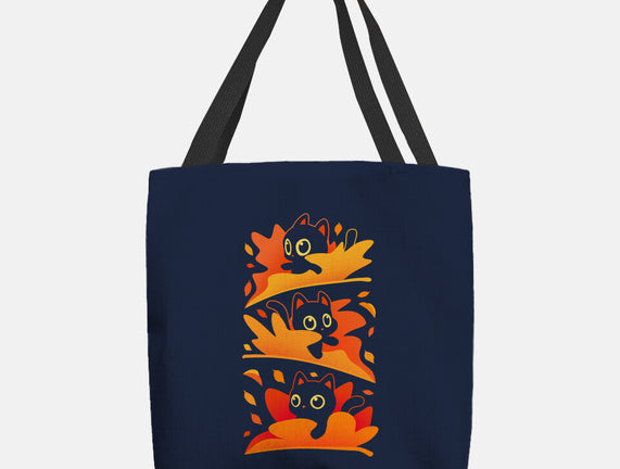 Flying Autumn Kittens