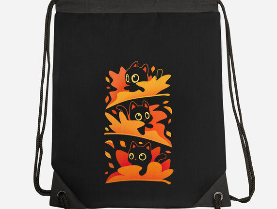 Flying Autumn Kittens