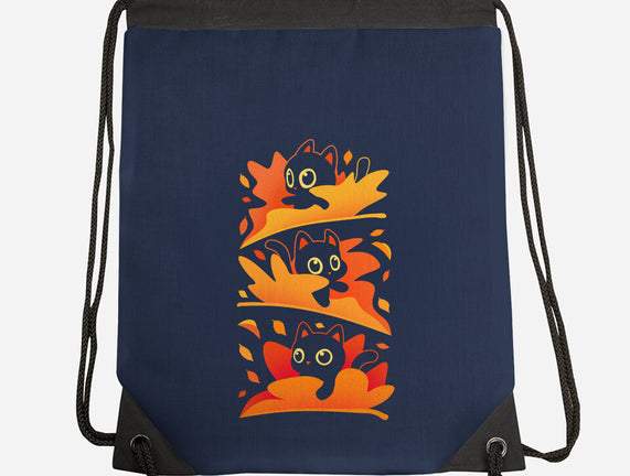 Flying Autumn Kittens