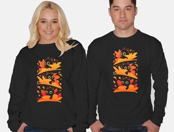 Flying Autumn Kittens
