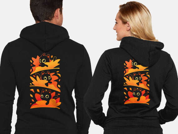 Flying Autumn Kittens