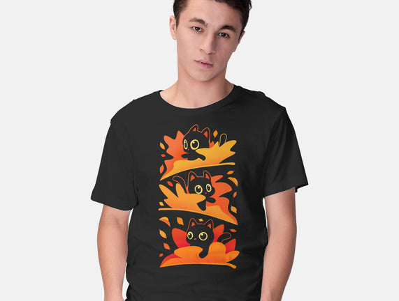 Flying Autumn Kittens