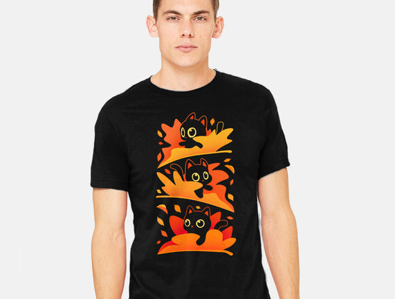 Flying Autumn Kittens