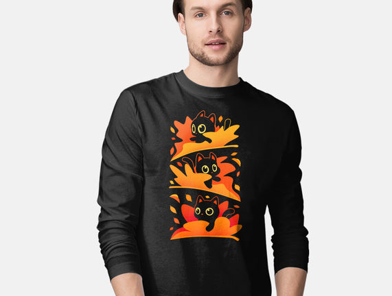 Flying Autumn Kittens