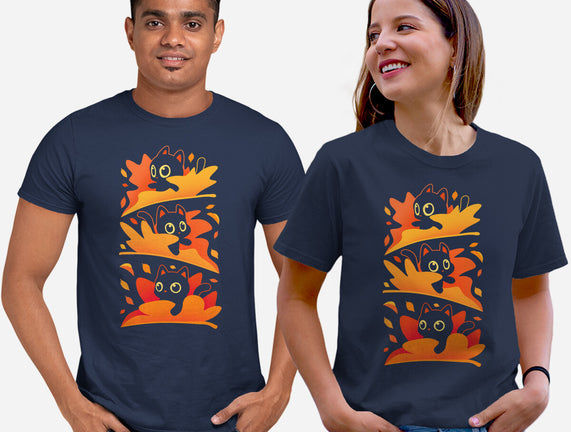 Flying Autumn Kittens