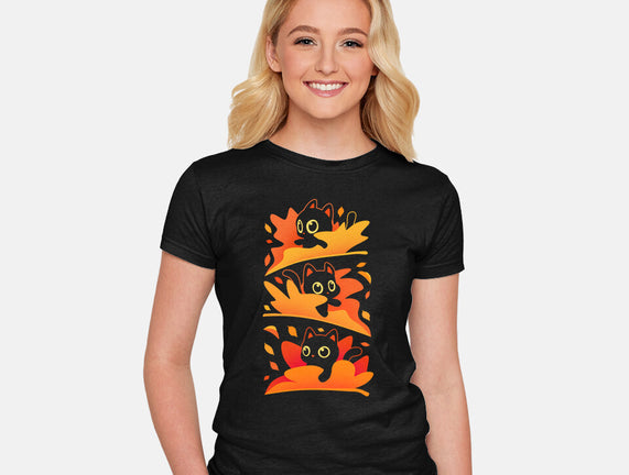 Flying Autumn Kittens