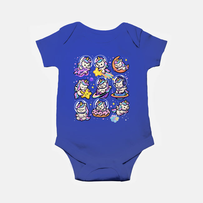 Space Unicorns-Baby-Basic-Onesie-GoshWow