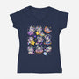 Space Unicorns-Womens-V-Neck-Tee-GoshWow