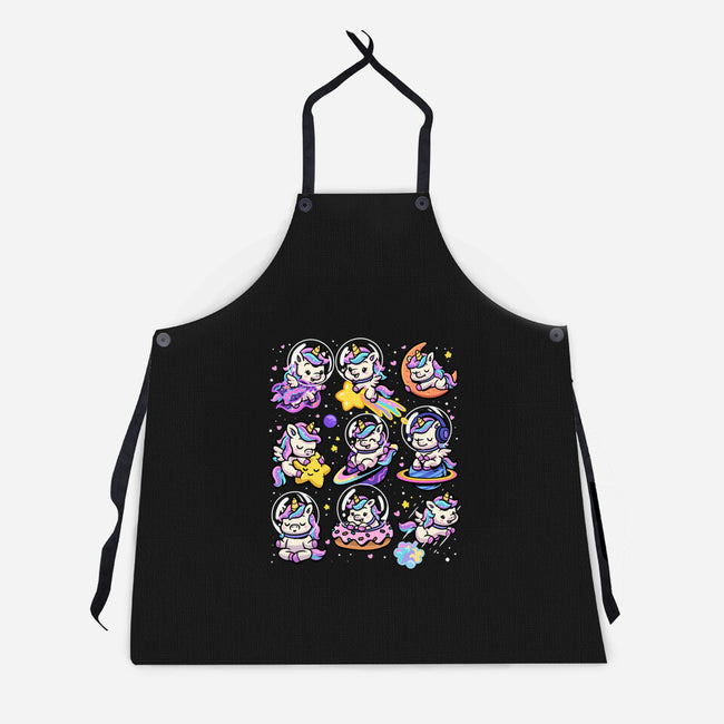 Space Unicorns-Unisex-Kitchen-Apron-GoshWow