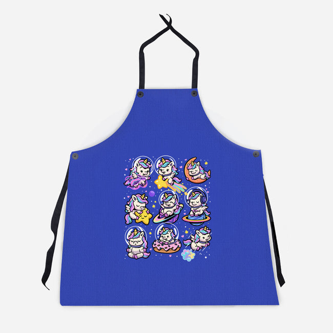 Space Unicorns-Unisex-Kitchen-Apron-GoshWow