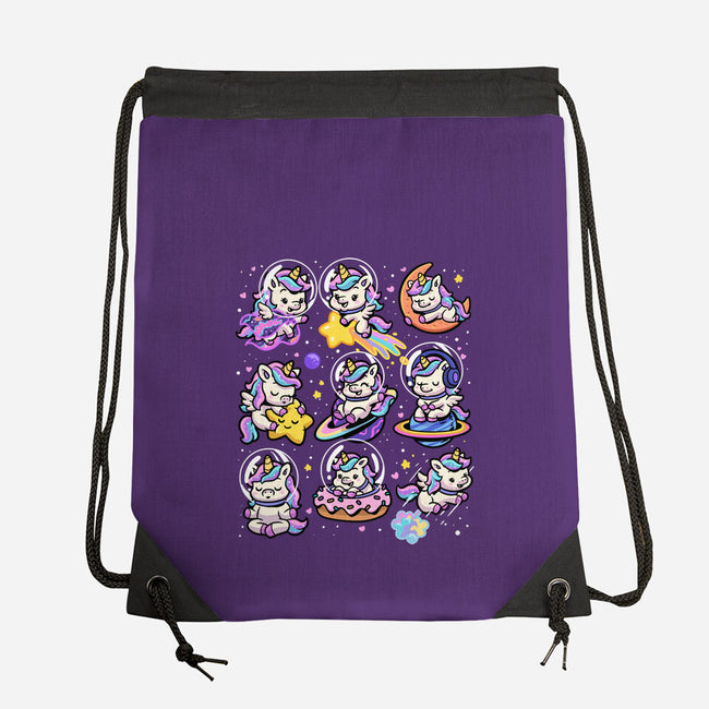 Space Unicorns-None-Drawstring-Bag-GoshWow