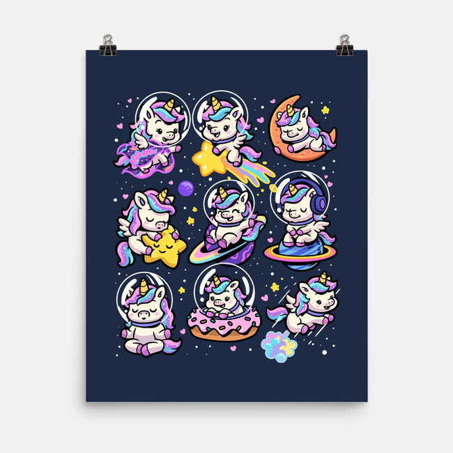 Space Unicorns-None-Matte-Poster-GoshWow