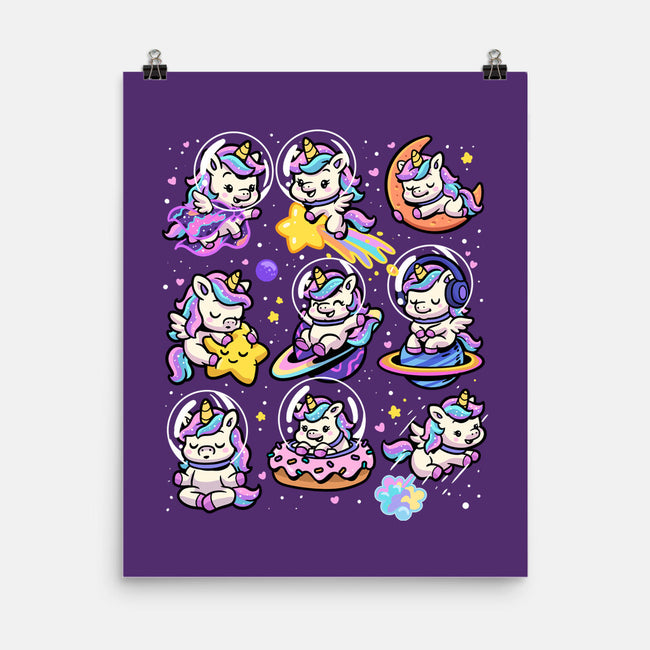 Space Unicorns-None-Matte-Poster-GoshWow