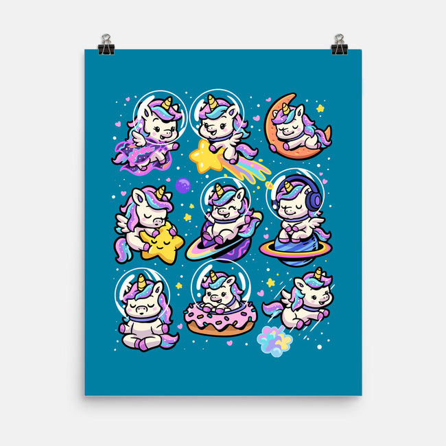 Space Unicorns-None-Matte-Poster-GoshWow