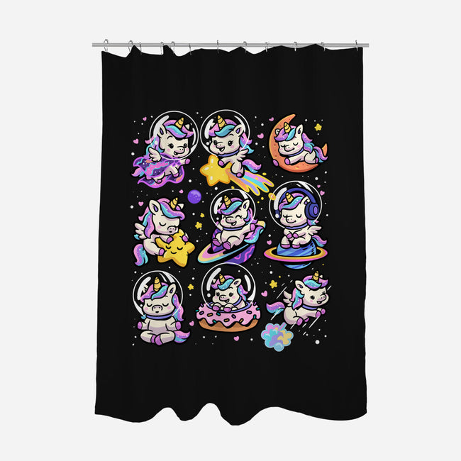 Space Unicorns-None-Polyester-Shower Curtain-GoshWow