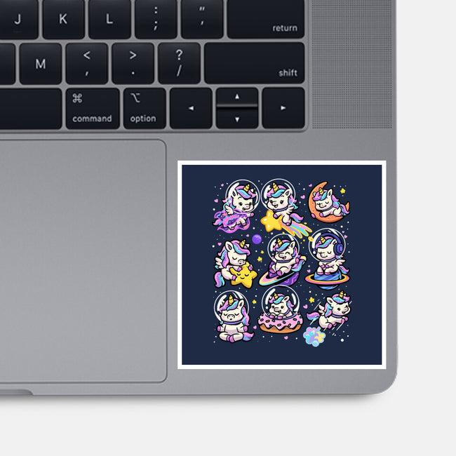 Space Unicorns-None-Glossy-Sticker-GoshWow