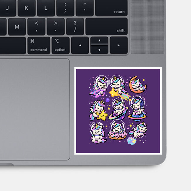 Space Unicorns-None-Glossy-Sticker-GoshWow