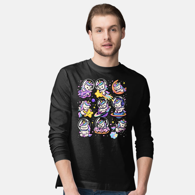 Space Unicorns-Mens-Long Sleeved-Tee-GoshWow