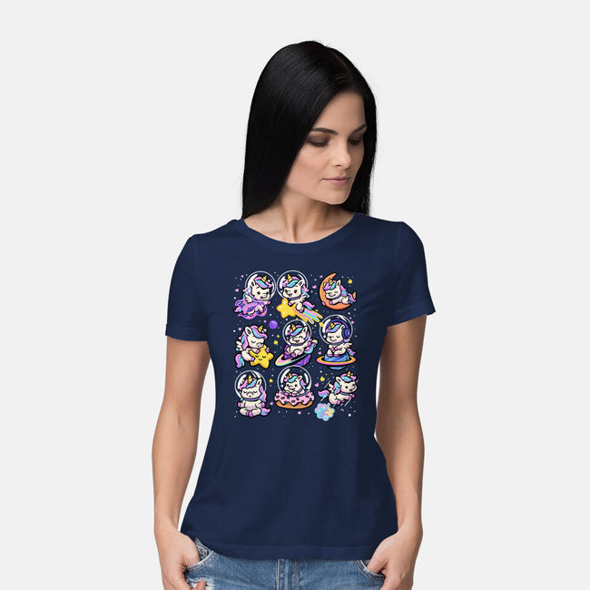 Space Unicorns-Womens-Basic-Tee-GoshWow