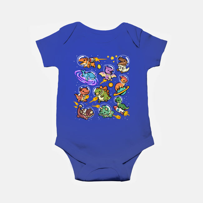 Space Dinosaurs-Baby-Basic-Onesie-GoshWow