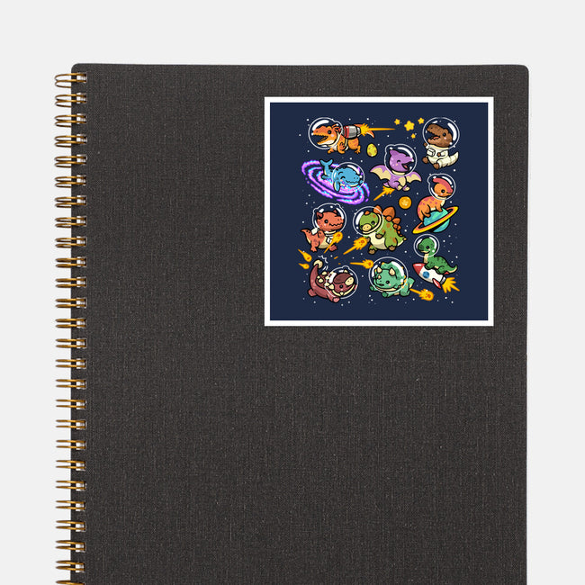 Space Dinosaurs-None-Glossy-Sticker-GoshWow