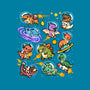 Space Dinosaurs-Womens-Fitted-Tee-GoshWow