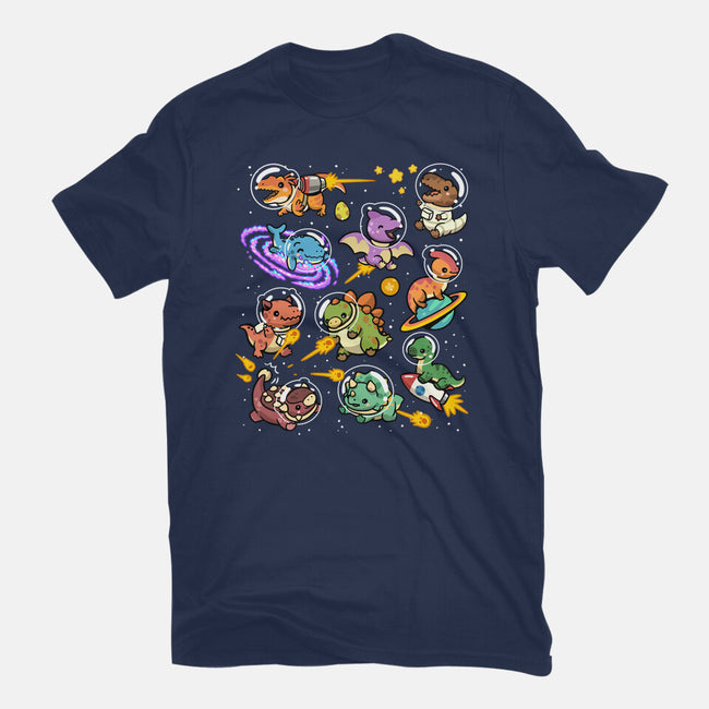 Space Dinosaurs-Womens-Fitted-Tee-GoshWow