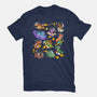 Space Dinosaurs-Womens-Fitted-Tee-GoshWow