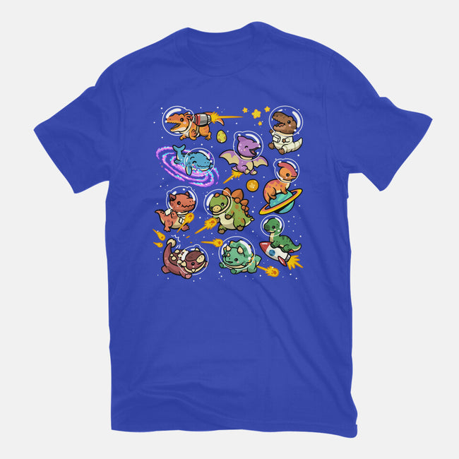 Space Dinosaurs-Womens-Fitted-Tee-GoshWow