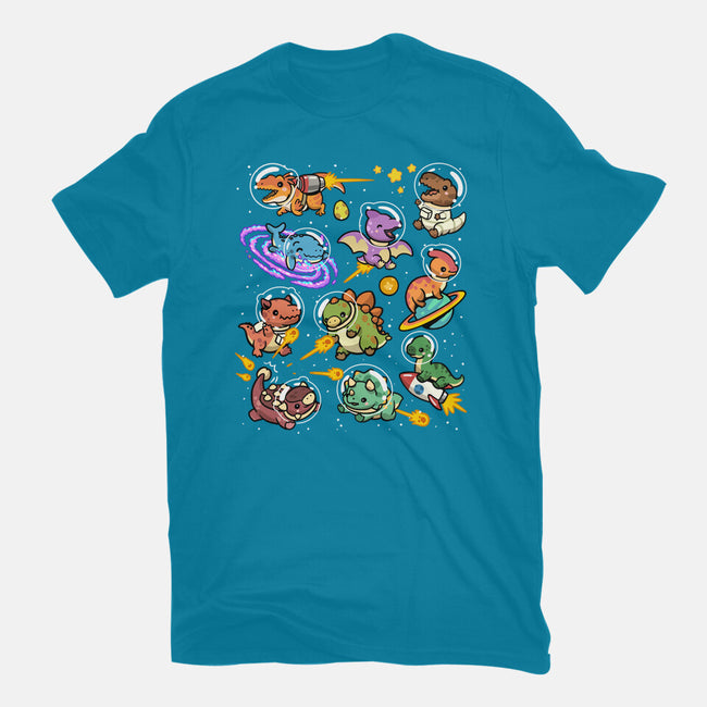 Space Dinosaurs-Womens-Fitted-Tee-GoshWow