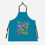 Space Dinosaurs-Unisex-Kitchen-Apron-GoshWow