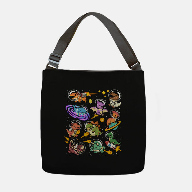 Space Dinosaurs-None-Adjustable Tote-Bag-GoshWow