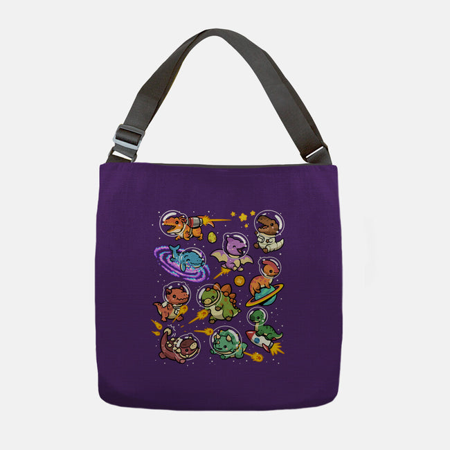 Space Dinosaurs-None-Adjustable Tote-Bag-GoshWow