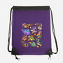 Space Dinosaurs-None-Drawstring-Bag-GoshWow