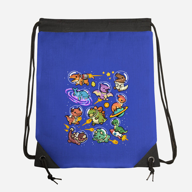 Space Dinosaurs-None-Drawstring-Bag-GoshWow