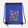 Space Dinosaurs-None-Drawstring-Bag-GoshWow