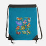 Space Dinosaurs-None-Drawstring-Bag-GoshWow