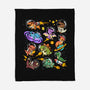 Space Dinosaurs-None-Fleece-Blanket-GoshWow