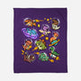 Space Dinosaurs-None-Fleece-Blanket-GoshWow