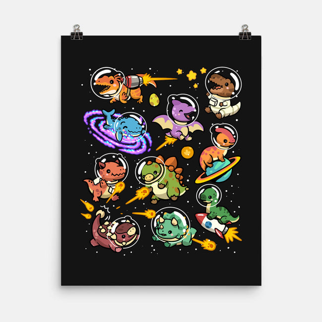 Space Dinosaurs-None-Matte-Poster-GoshWow
