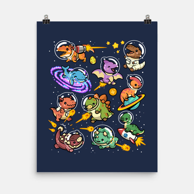 Space Dinosaurs-None-Matte-Poster-GoshWow