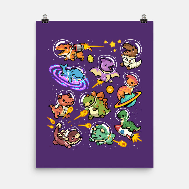 Space Dinosaurs-None-Matte-Poster-GoshWow
