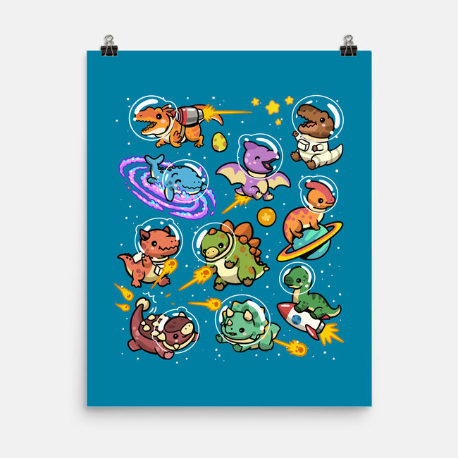 Space Dinosaurs-None-Matte-Poster-GoshWow