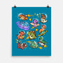 Space Dinosaurs-None-Matte-Poster-GoshWow